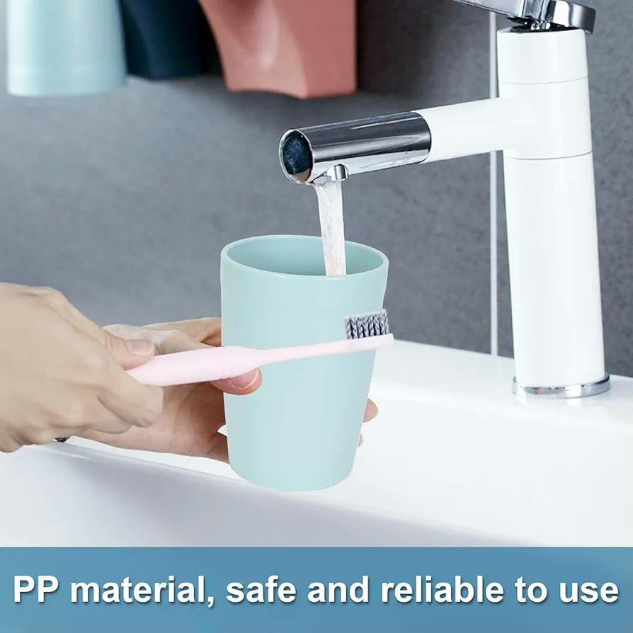 Soporte de Cepillo de Dientes Magnético con Tazas Invertidas - 2 Piezas en Rojo y Azul