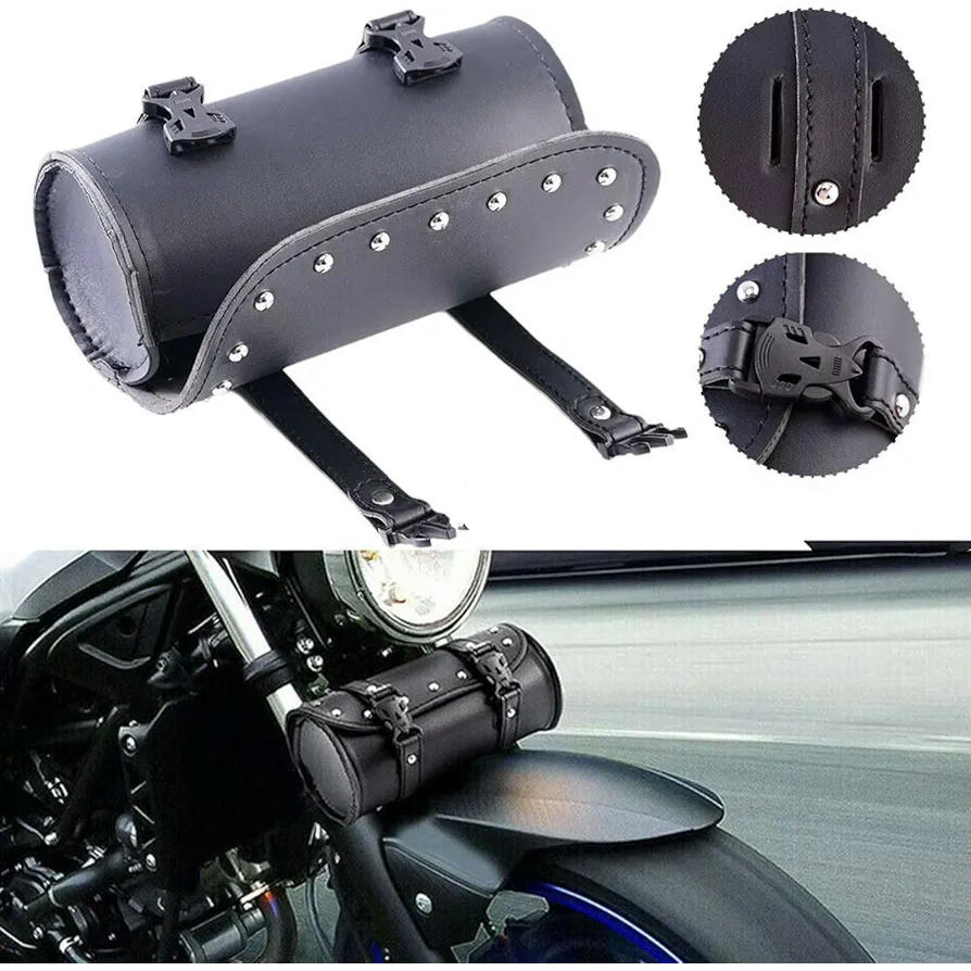 Alforjas para Manillar de Motocicleta Impermeables, Alforja Grande para Herramientas, Capacidad de Almacenamiento Universal