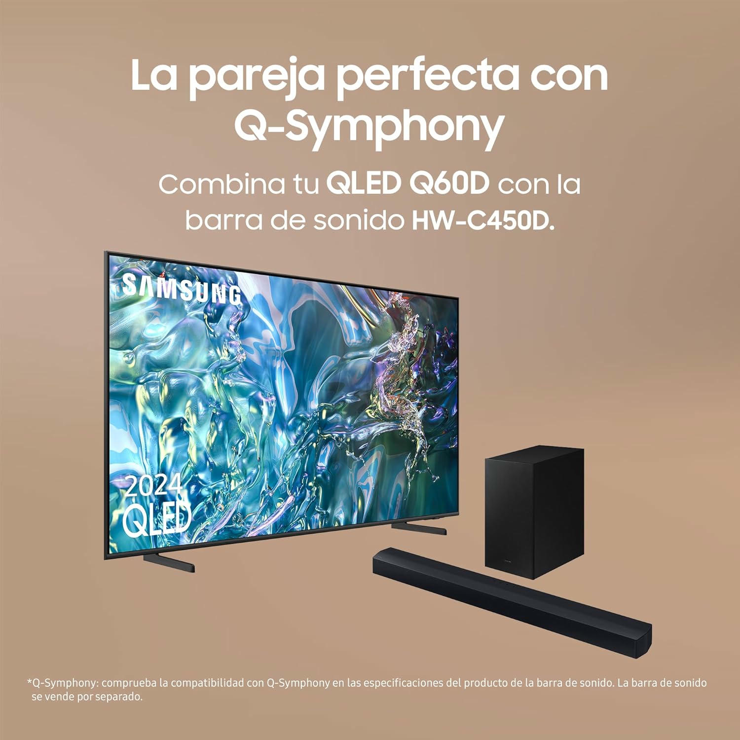 SAMSUNG TV QLED 4K 2024 43Q60D Smart TV de 43" con Más de 1.000 Millones de Colores, Colores certificados, el Mejor Smart TV y controla tu casa con SmartThings