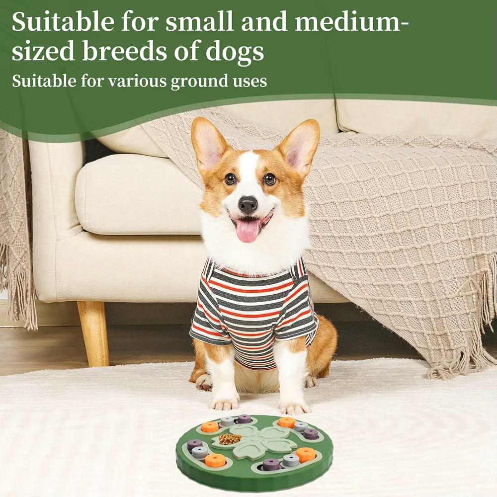 Juguete interactivo para perros, estimulación mental, alimentación lenta, prevención de obesidad, diseño seguro, base antideslizante, multi-niveles