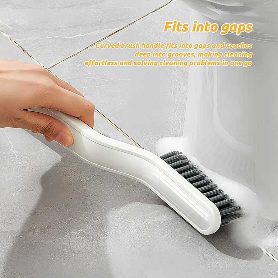 Set de 6 cepillos de limpieza multifuncionales, cepillos para juntas de cerdas duras, herramientas de limpieza para rincones y espacios estrechos en hogar y cocina
