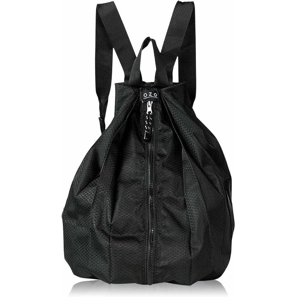 Bolsa de Gimnasio y Viajes Ajustable Impermeable para Deportistas, de tela, ligera y portátil (Negro)