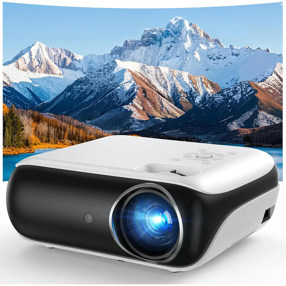 HAPPRUN 510G Proyector Inteligente 4K con Google TV, 1000 ANSI Lúmenes, 1080P Full HD, Dolby Audio, WiFi 6, Bluetooth 5.2, Control por Voz, Compatible con Netflix y YouTube