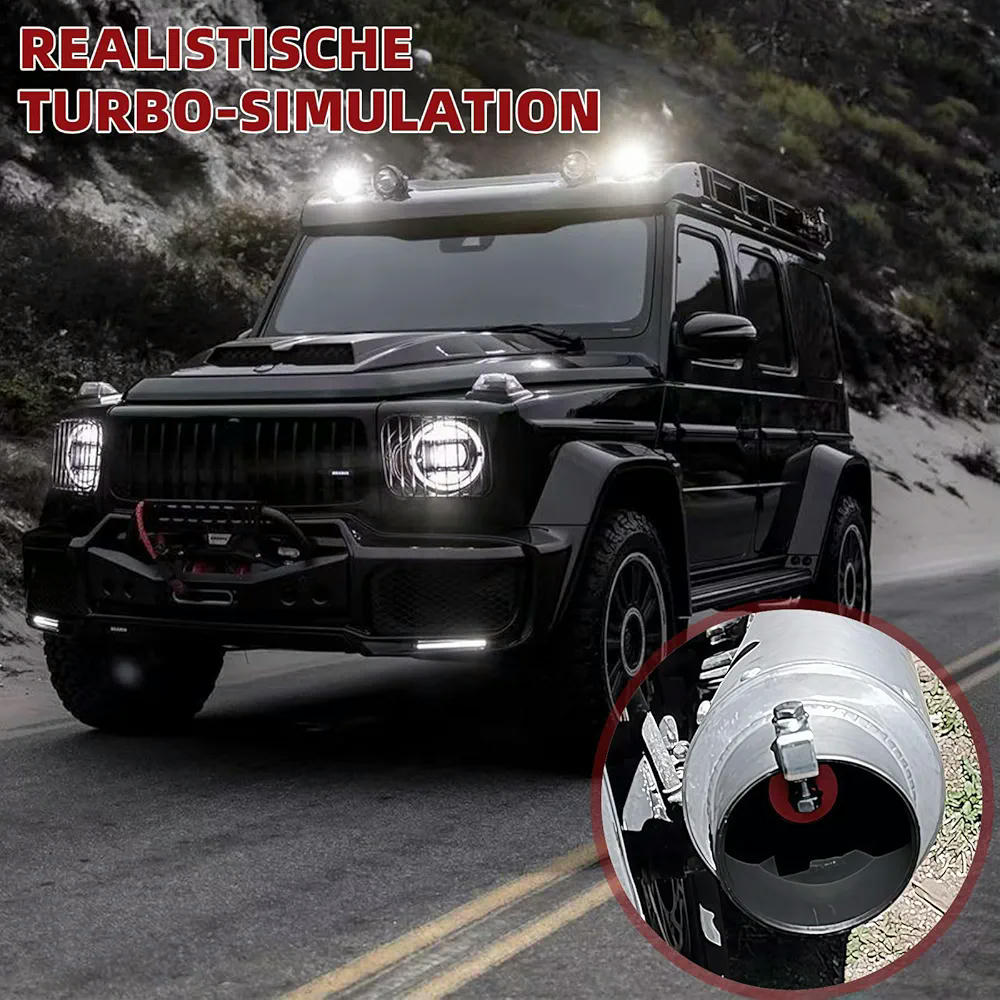 Tubo de escape simulador de sonido turbo Vortex, 2 unidades, aleación de aluminio, generador de sonido universal para coches y motocicletas