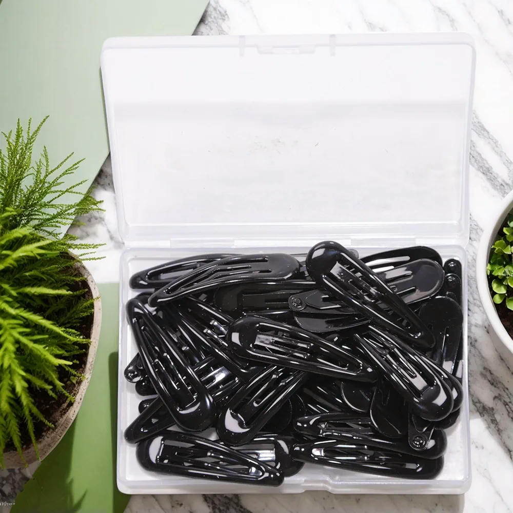 Pinzas para el Cabello de Metal Pequeñas, 40 Piezas de Horquillas para Mujer y Niña, Accesorios Prácticos en Color Negro y Combinaciones Variadas