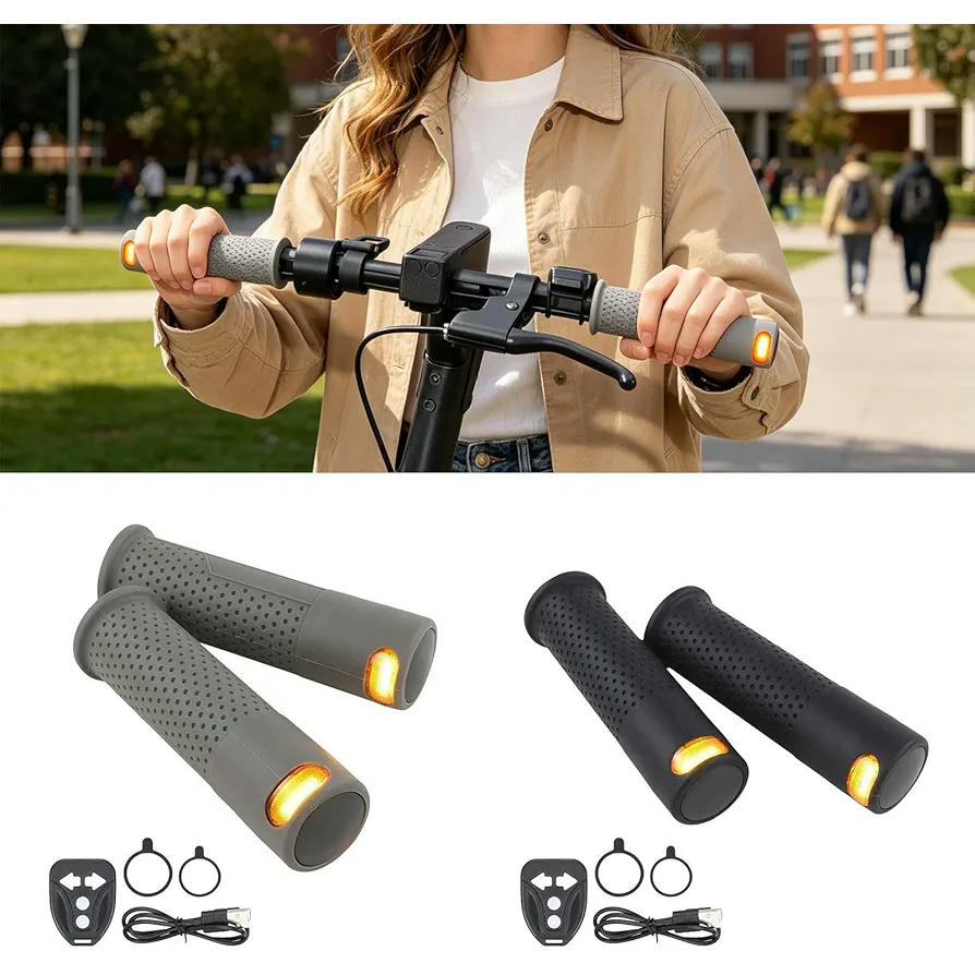 Intermitentes para Patinete Eléctrico para Modelo M365 / Pro - Luces LED de Control Remoto Inalámbrico, Indicadores de Dirección, Iluminación de Seguridad Impermeable