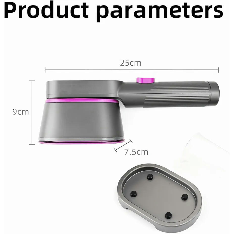Vaporizador de mano para ropa con guantes de planchado, vaporizador portátil de viaje para ropa, vapor horizontal y vertical, tiempo de calentamiento de 9 segundos, mini vaporizador de tela de 1000 W