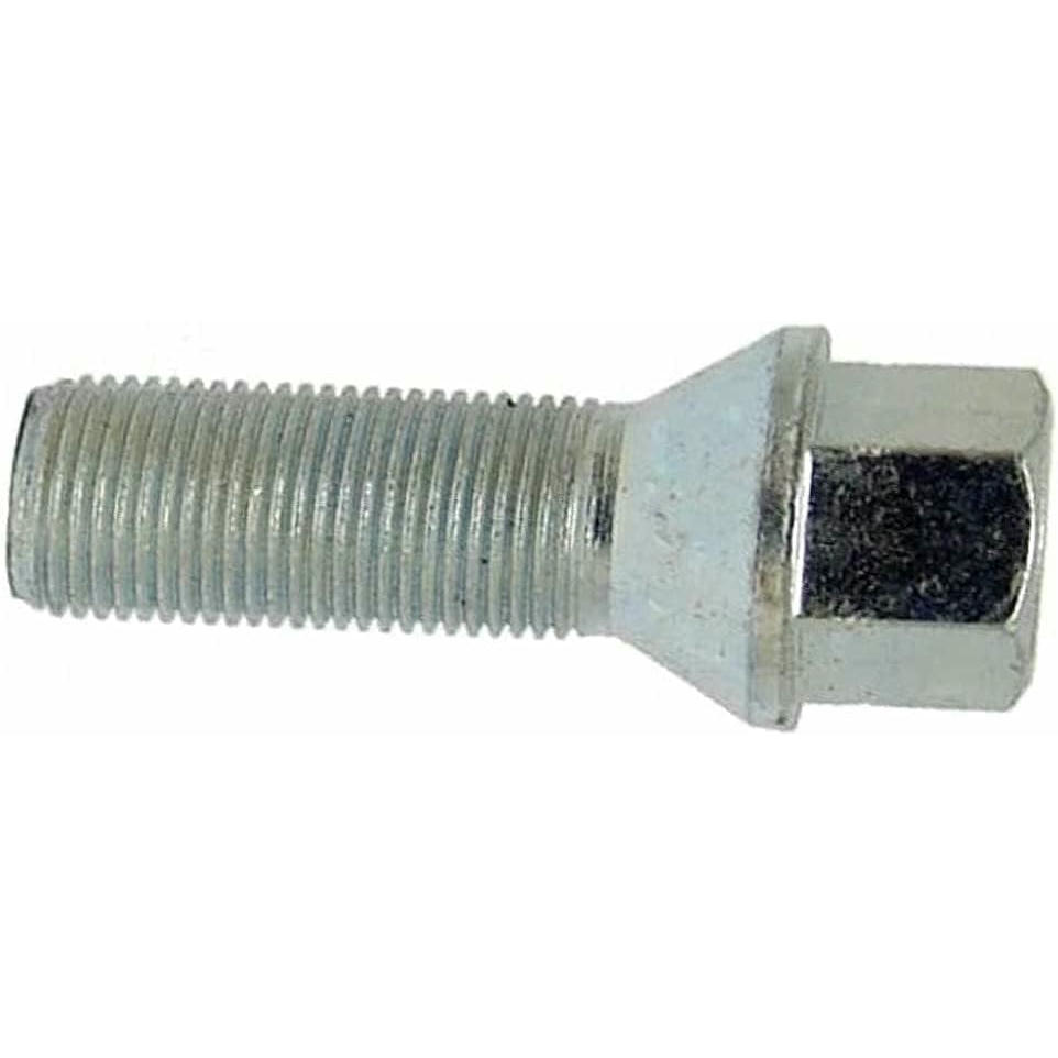 10 tornillos de rueda, perno cónico, plata, M12 x 1,5, 24 mm