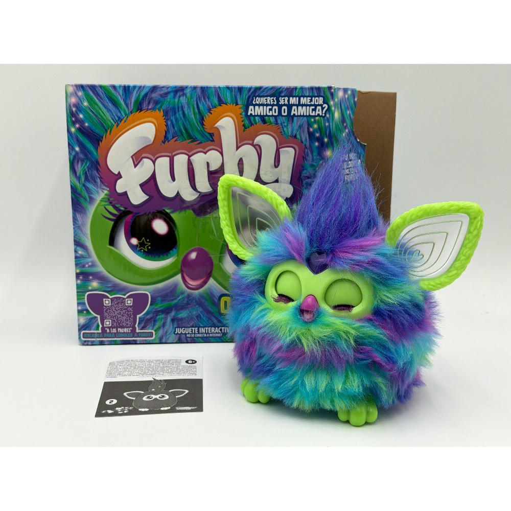 Furby Galaxy, Juguete de Peluche Interactivo Que Brilla en la Oscuridad - Versión en español