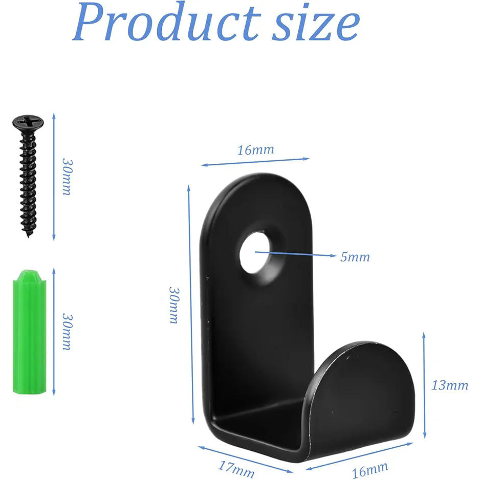 20 Ganchos para Abrigos de Acero Inoxidable, Mini Ganchos Neutros de Pared con 20 Tornillos de Expansión, Perfectos para Colgar Abrigos, Toallas y Más en Dormitorios, Baños y Cocinas