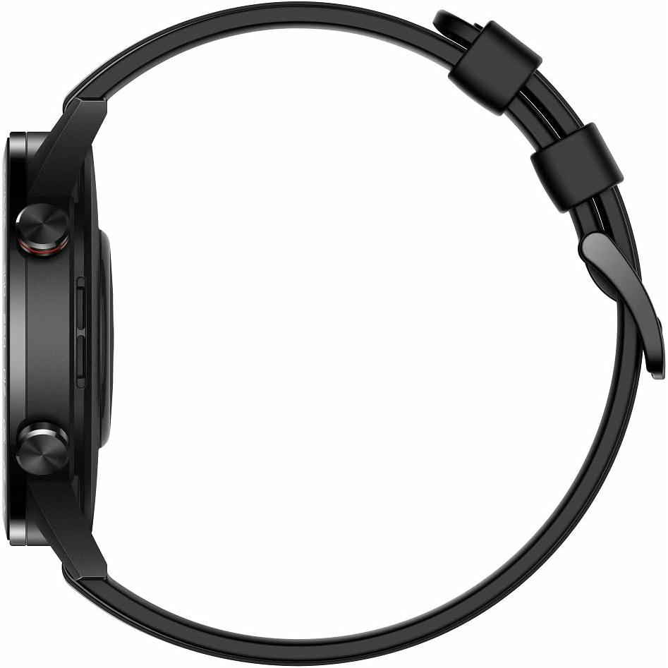 Honor MagicWatch 2 46 mm Smart Watch, con monitor de ritmo cardíaco y estrés, modos de ejercicio, aplicación para correr y altavoz y micrófono integrados, color negro/carbón