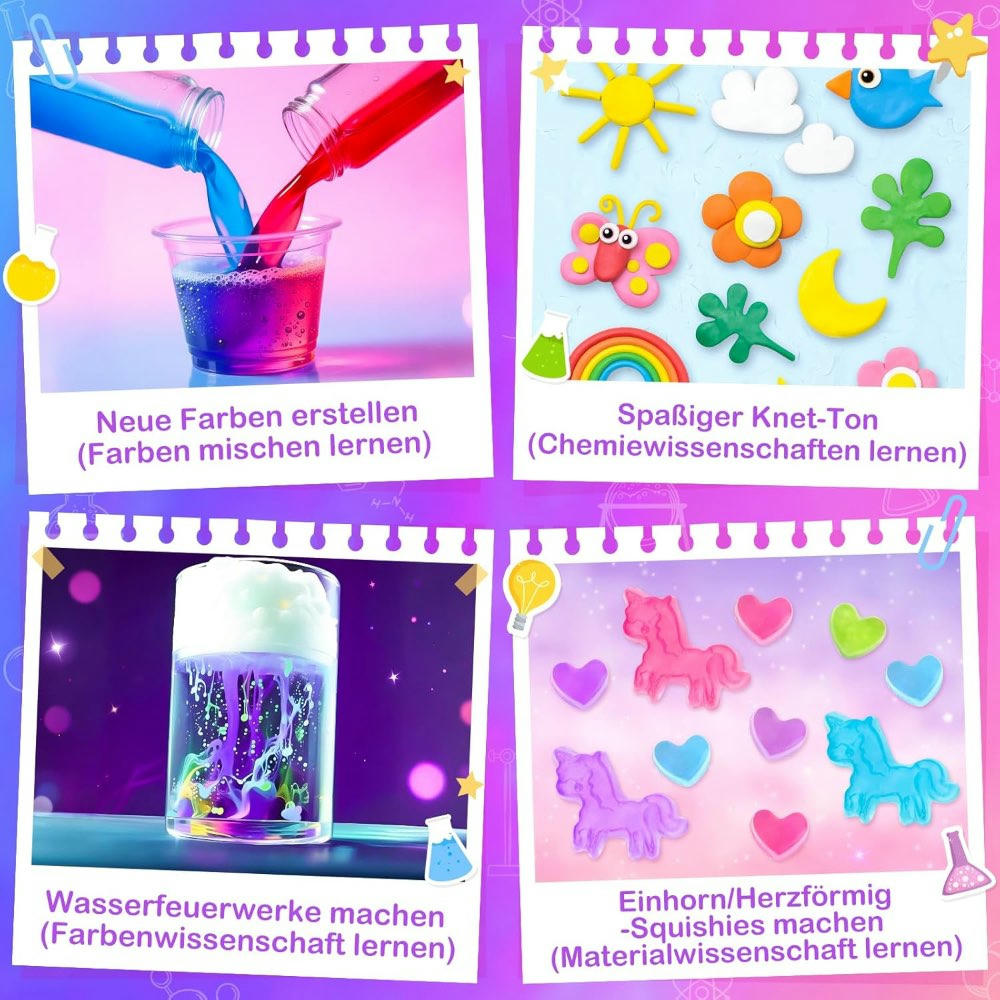 Experimentos para Niños y Niñas de 4 a 12 Años, Juguete STEM, Más de 200 Actividades Creativas con Set de Volcán para Juegos Educativos