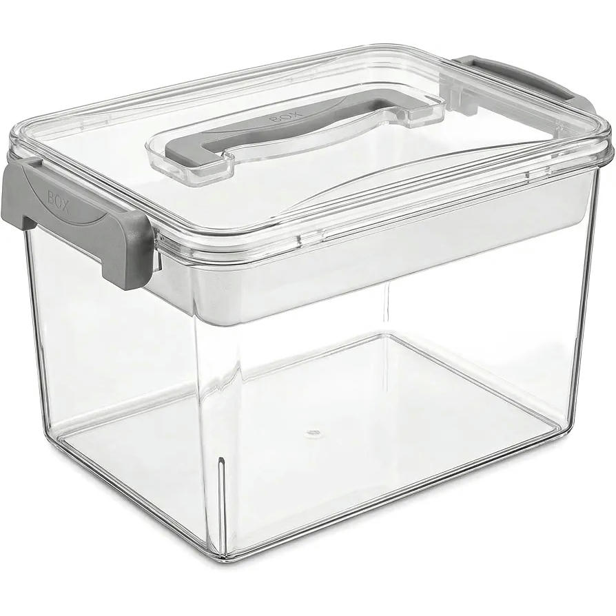 Caja de Almacenamiento para Medicamentos de 2 Capas, Organizador de Medicina 32 cm, Transparente
