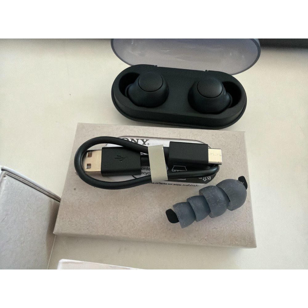 Sony WF-C500 - Auriculares "True Wireless", Hasta 20 horas de autonomía con funda de carga, Compatible con Voice Assistant, Micrófono incorporado para llamadas telefónicas, Conexión Bluetooth, Negro