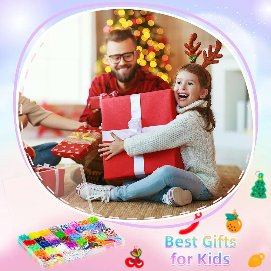 Kit de Bandas de Goma Sofore, más de 2500 Bandas Elásticas Coloridas para Manualidades, 40 Colores, Accesorios para Pulseras DIY