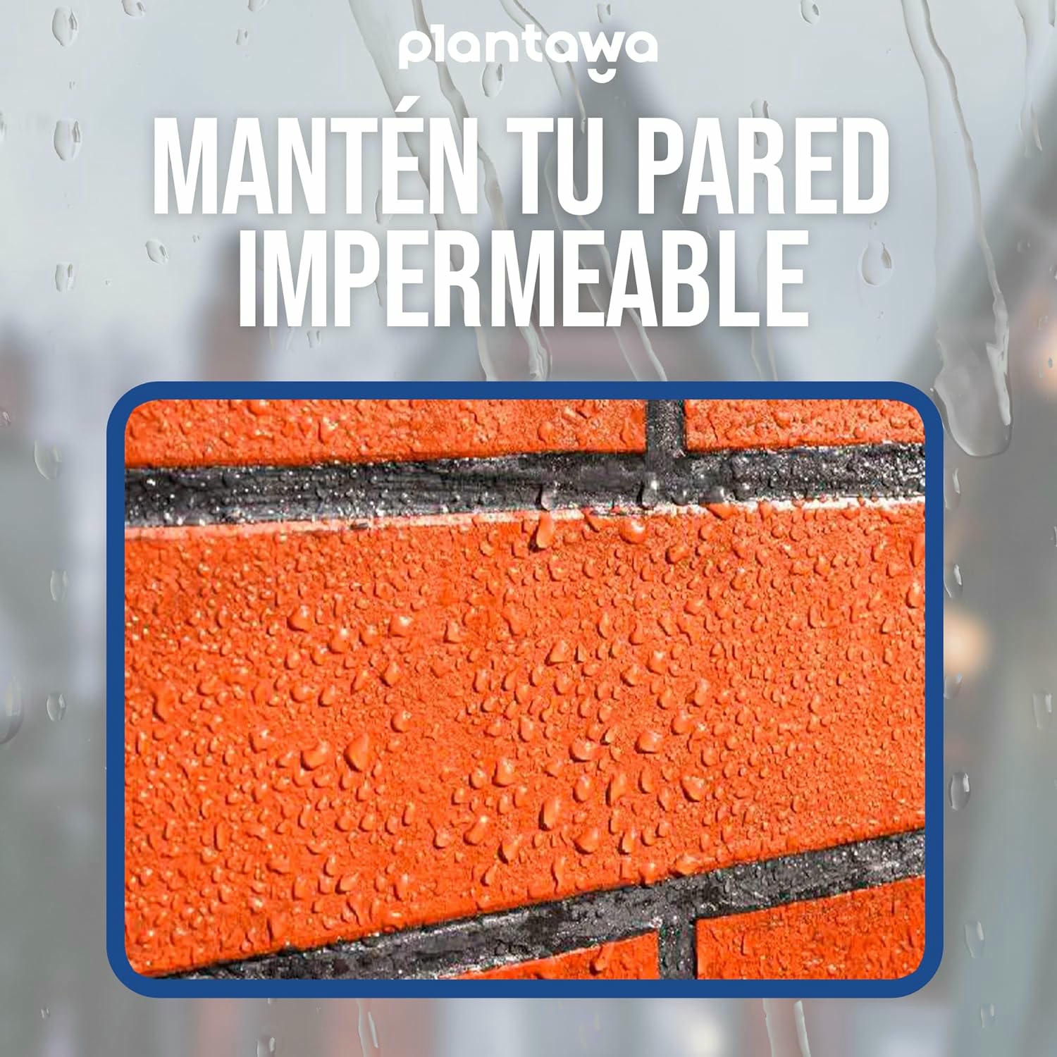 Plantawa Impermeabilizante Transparente. Hidrofugante Invisible, No Genera Película, Protección Total en Fachadas, Hormigón,Terrazas, Tejados. Repelente al Agua, waterproof (5 Litros).