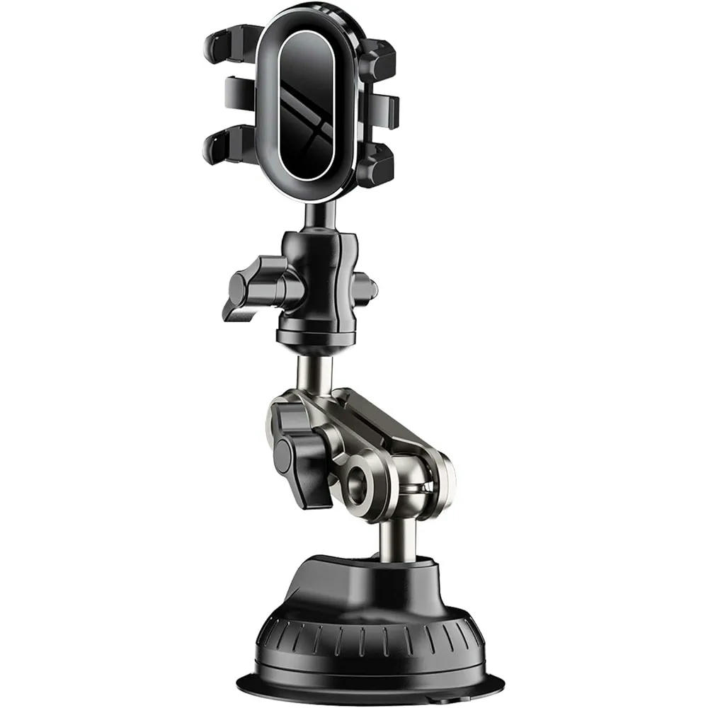 Soporte Móvil para Coche de Ventosa Ultra Fuerte, Compatible con Smartphones de 4.0 a 7 Pulgadas, Articulación Rotativa 360 Grados