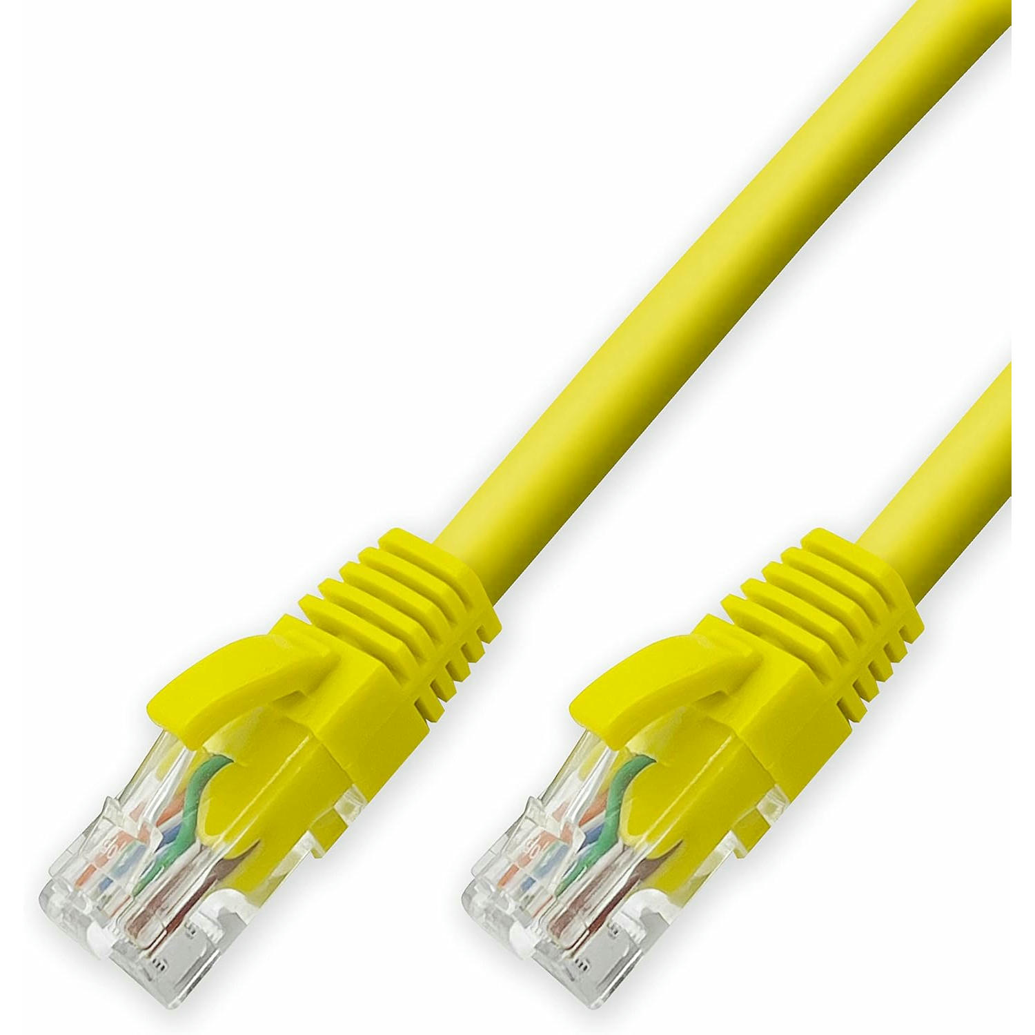 D.Square - Cable Ethernet Internet LAN 10m, Cat.6 U/UTP Amarillo, Cable de Red LSOH, Conector Rj45, 1 GB/S, Ideal para Router/Móderms, Switch, Repetidor, Ordenador, Portátil, Red Locales.
