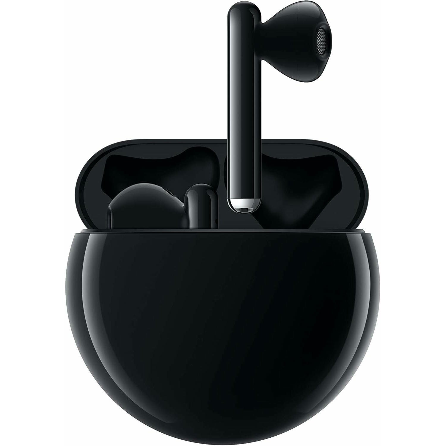 HUAWEI, FreeBuds 3, Auriculares inalámbricos con cancelación de Ruido Activa (Chip Kirin A1, Baja latencia, Conexión Bluetooth ultrarrápida, Altavoz de 14 mm, Carga inalámbrica), Color Negro,