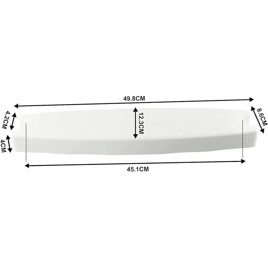 Peldaño blanco para escalera de piscina, repuesto de plástico resistente, compatible con escaleras de piscina sobre el suelo y subterráneas (color blanco)