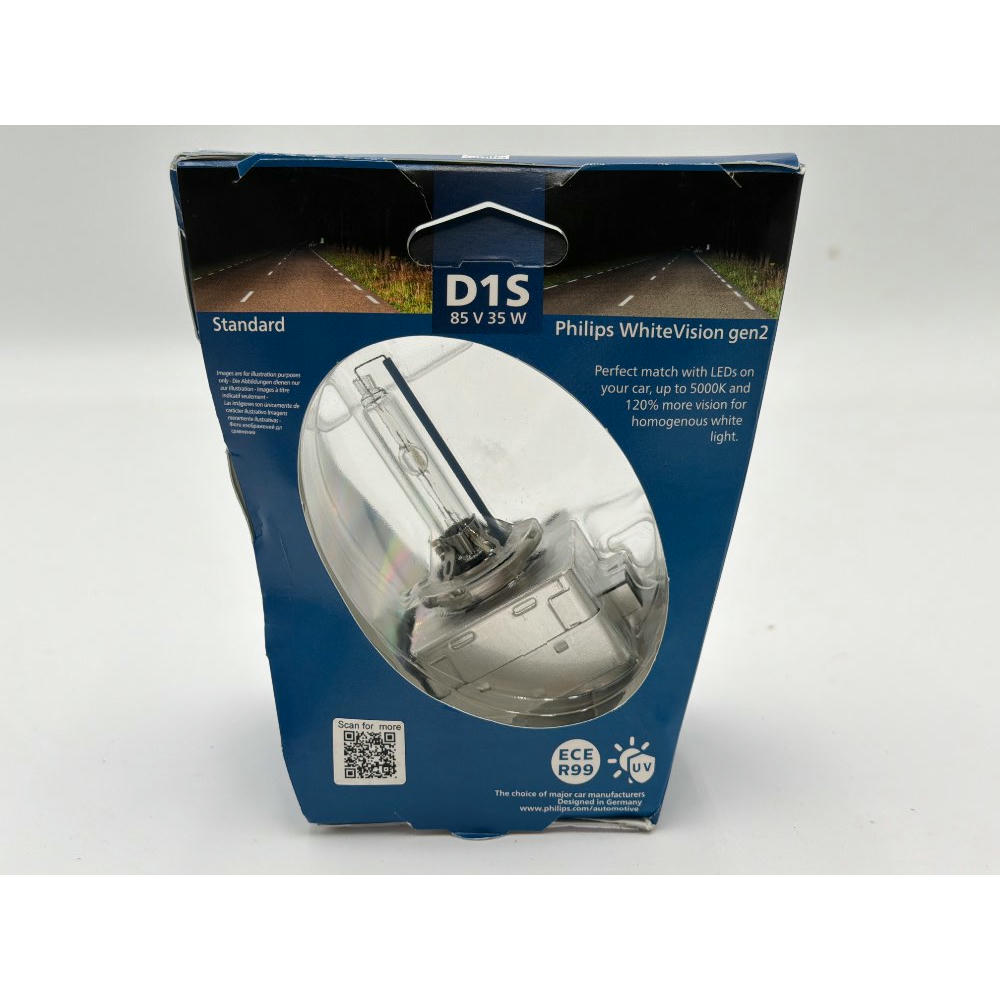 Philips 85415WHV2S1 - Faros delanteros de xenón con bombilla WhiteVision gen2 D1S, 1 unidad