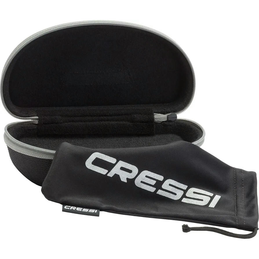 CRESSI Ninja Sunglasses-Gafas de sol Polarizadas Unisex, Lentes Antirreflejos, Protección Hidrófuga y Rayos UV, ideales para el Mar, la Pesca y la Náutica, Lentes reflejado azul