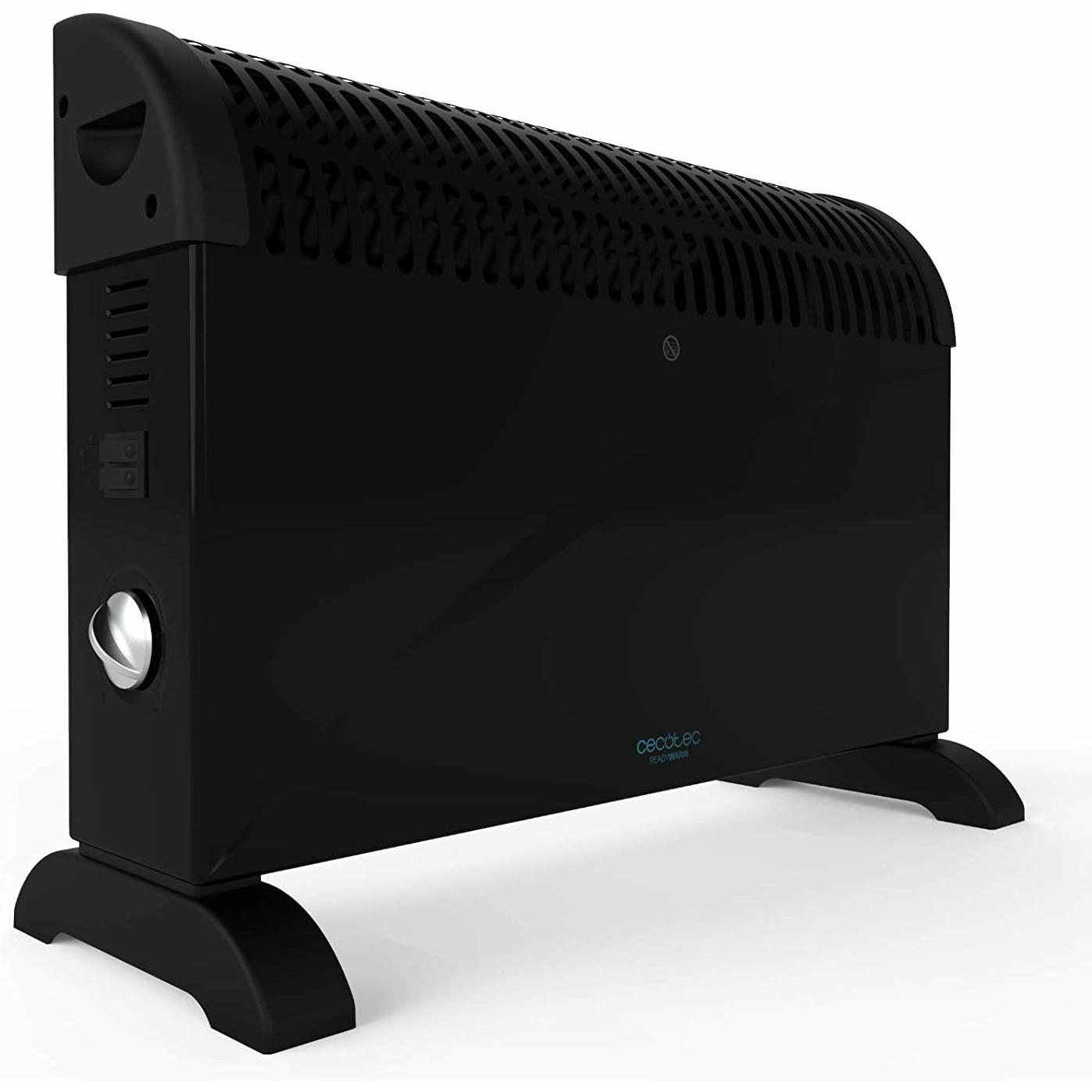 Cecotec Radiador Eléctrico Bajo Consumo Ready Warm 6500 Turbo Convection. 2000 W, Termostato Regulable, 4 Modos, Soporte de pie, Protección sobrecalentamiento, 20 m2