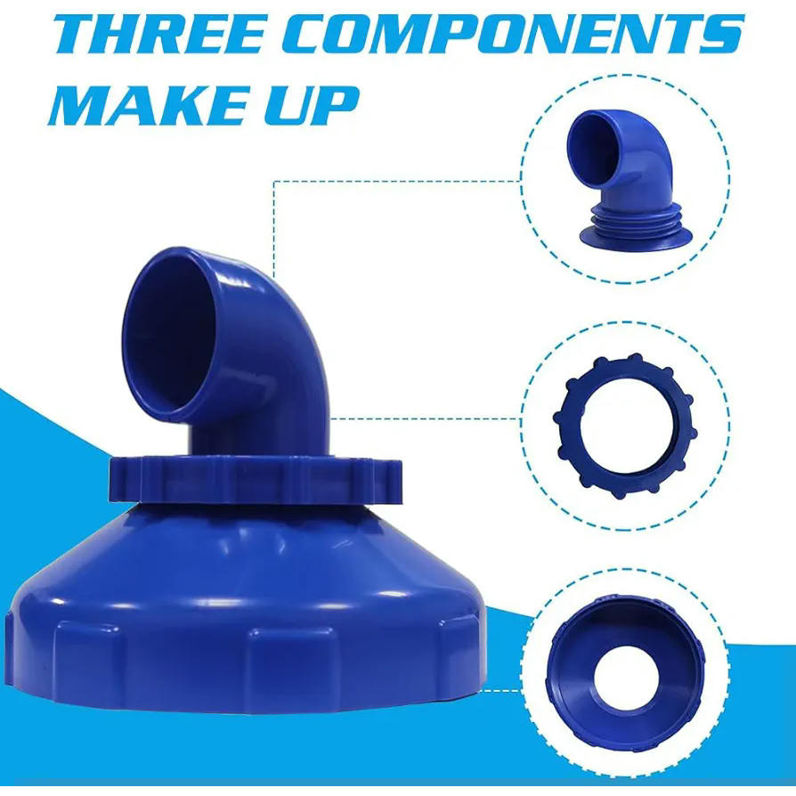 Boquilla de entrada para piscina giratoria 360 grados, boquilla ajustable de salida, accesorios de conexión para piscinas Intex y Bestway