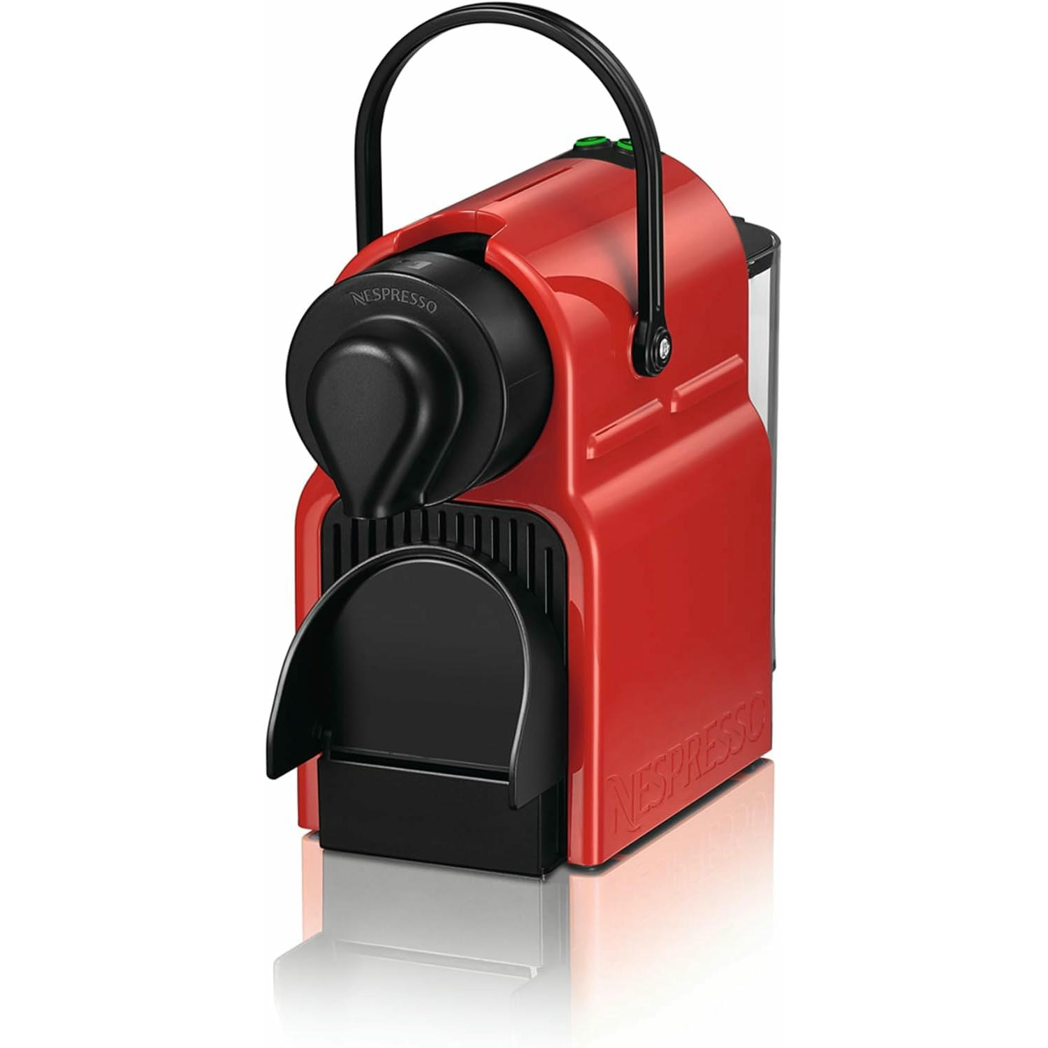 Nespresso Krups Inissia XN1005 - Cafetera monodosis de cápsulas Nespresso, 19 bares, apagado automático, color rojo