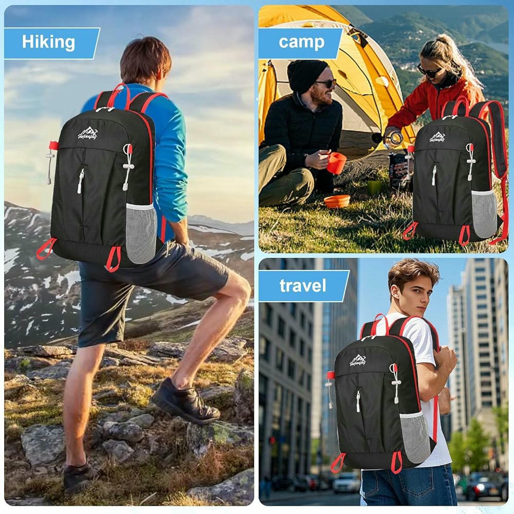 Mochila de Senderisme de 40 Litres, Mochila per Home i Dona Ultralleugera, Perfecta per Senderisme, Camping, Viatges i Treball