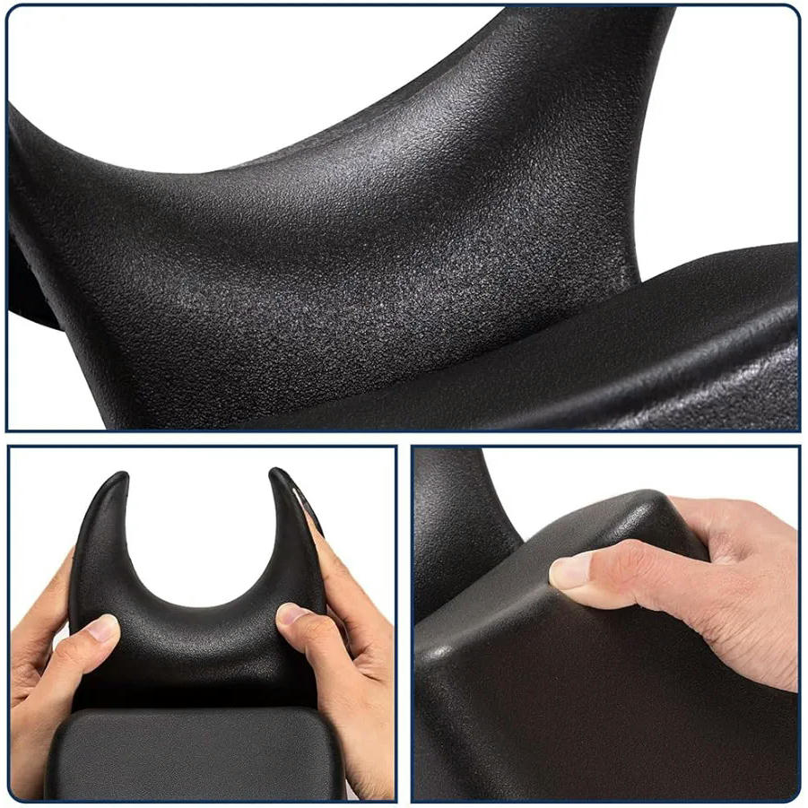 Cojín Reposacabezas para Champú, Silicona Antideslizante, Ideal para Salones y Spas (Color Negro)