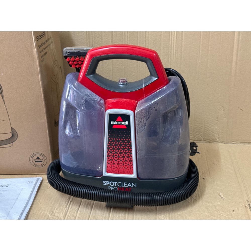 BISSELL SpotClean ProHeat, Aspiradora de Agua Tapiceria, Lava Aspiradora con Tecnología HeatWave, Limpiador de Liquidos para Alfombras, Tapiceria, Sofa, Autos y Más, Motor Potente de 330W, 36988
