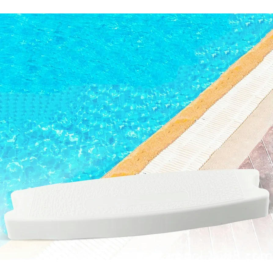 Peldaño blanco para escalera de piscina, repuesto de plástico resistente, compatible con escaleras de piscina sobre el suelo y subterráneas (color blanco)