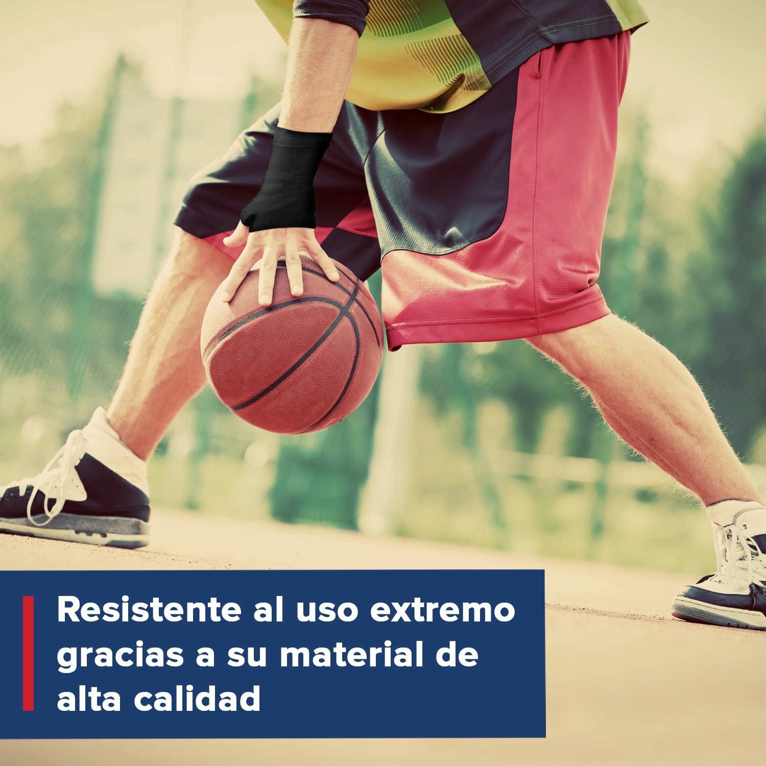 Muñequera Túnel Carpiano Desarrollada por Médicos - Muñequera Pulgar con Protector Palma Mano de Gel para Mayor Comodidad y Sujeción - Alivia Dolor Articular, Mejora RSI [Color Negro, Talla M]