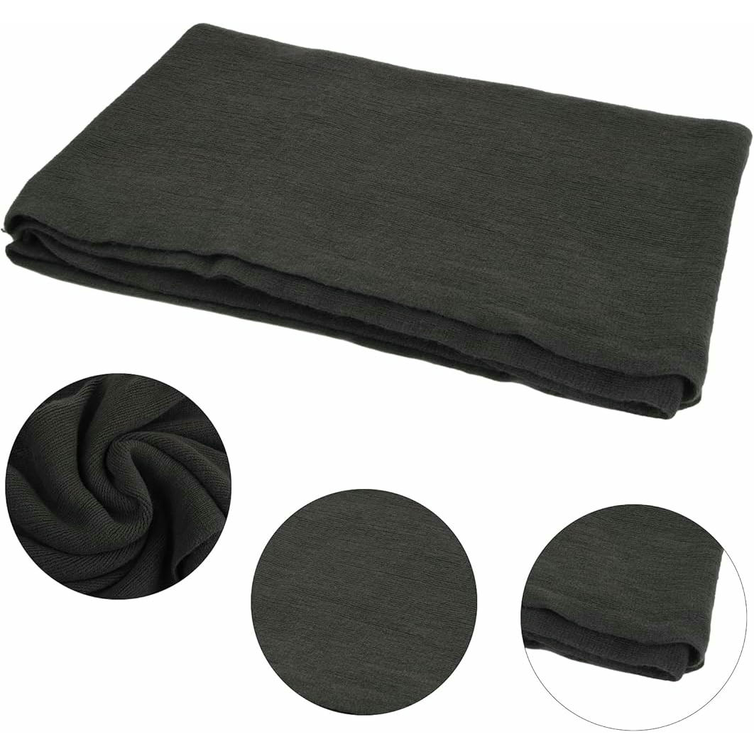 Bufanda de invierno unisex, 200 x 60 cm, punto acrílico, suave y térmica, ideal para exterior, color gris