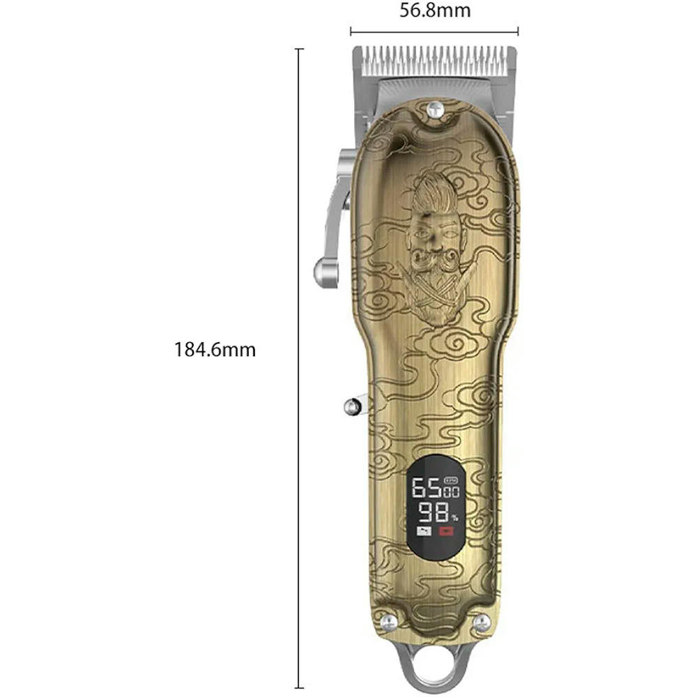 Cortadora de cabello inalámbrica, cortadora de pelo USB recargable, máquina de afeitar de precisión T-Calvo, kit de estética para uso familiar