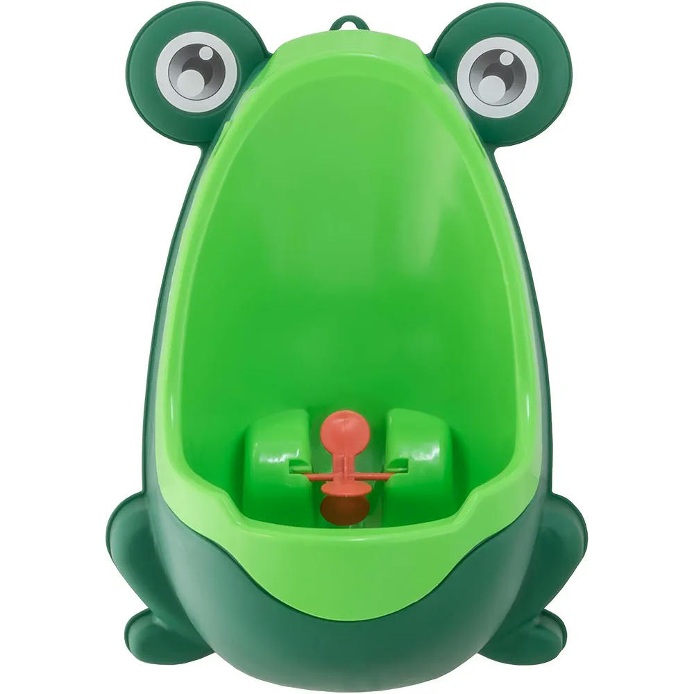 Orinal portátil Baby, diseño de rana, ideal para el aprendizaje de baño, accesorio infantil práctico y divertido (Color Verde)
