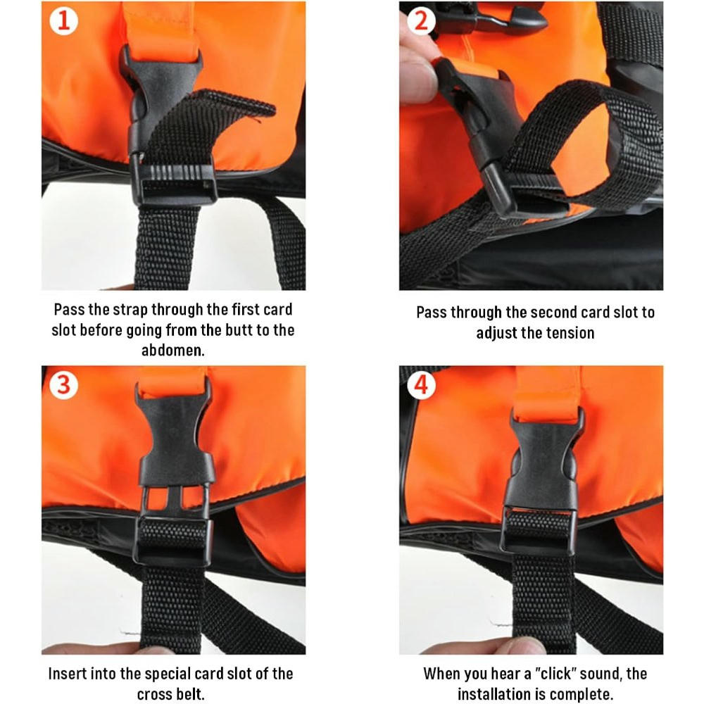 WOREVA Chaleco de Flotabilidad para Adultos, Armilla para Deportes Acuáticos, Transpirable y Seguro, Ideal para Natación, Rafting y Paddle Surf (Color Naranja) - Talla XL