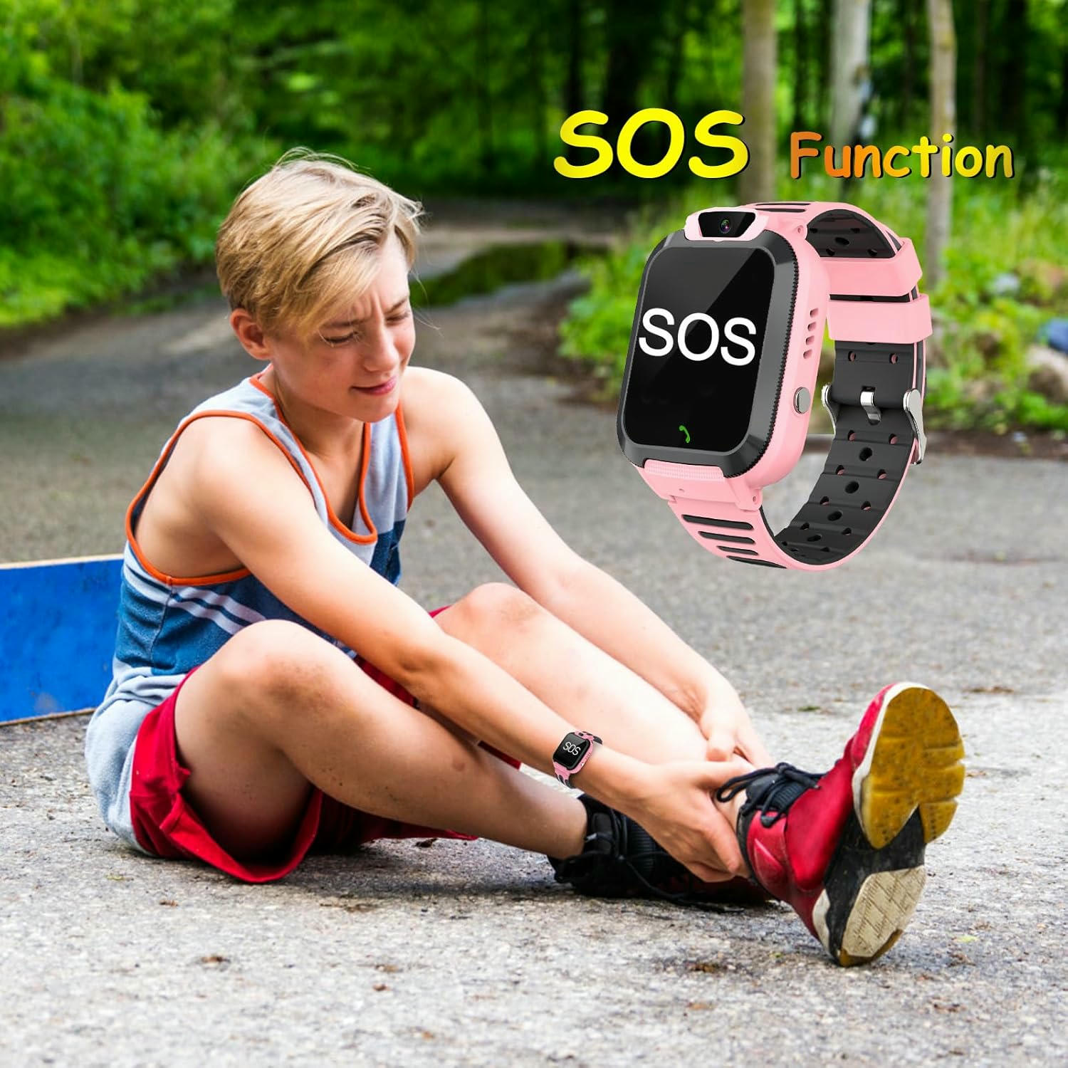 YEDASAH GPS Reloj Inteligente Niño con Llamadas y Chat Voz, Reloj Inteligente con Resistente al Agua, Pantalla Táctil, SOS, Cámara Juegos, Regalos de Cumpleaños para Niños y Niñas de 3 a 12 años