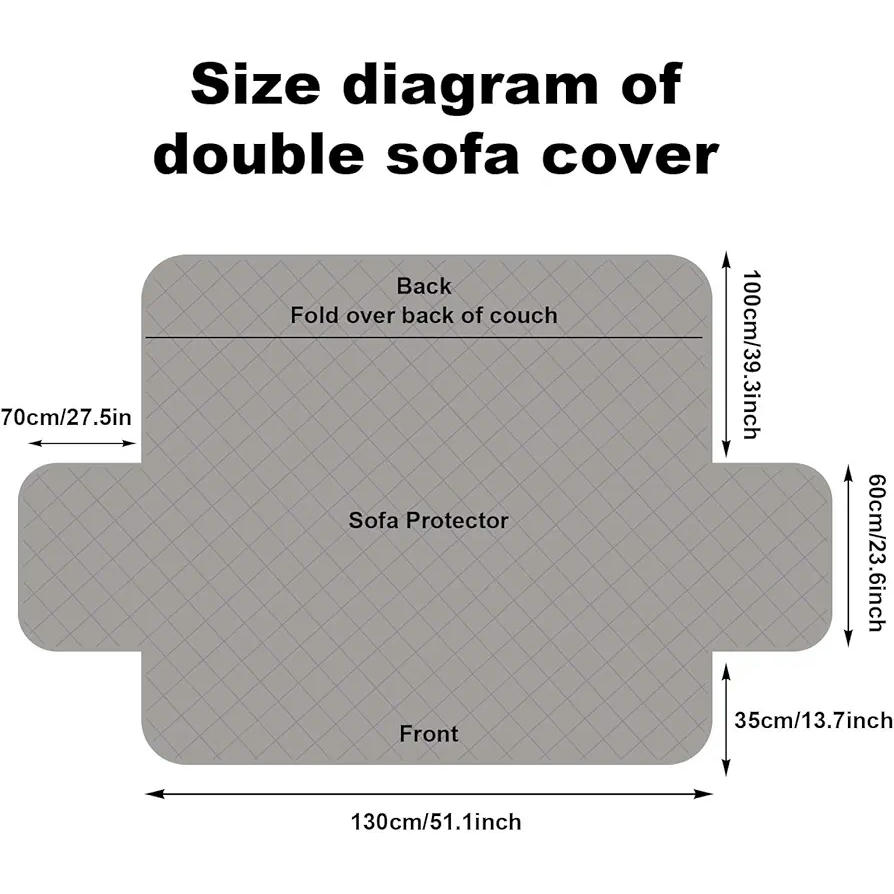Funda de Sillón Relax Reclinable, Impermeable, Antarañazos, Ideal para Mascotas, Soporte Estable, Compatible con Sofás de Diferentes Tamaños (Color Gris)
