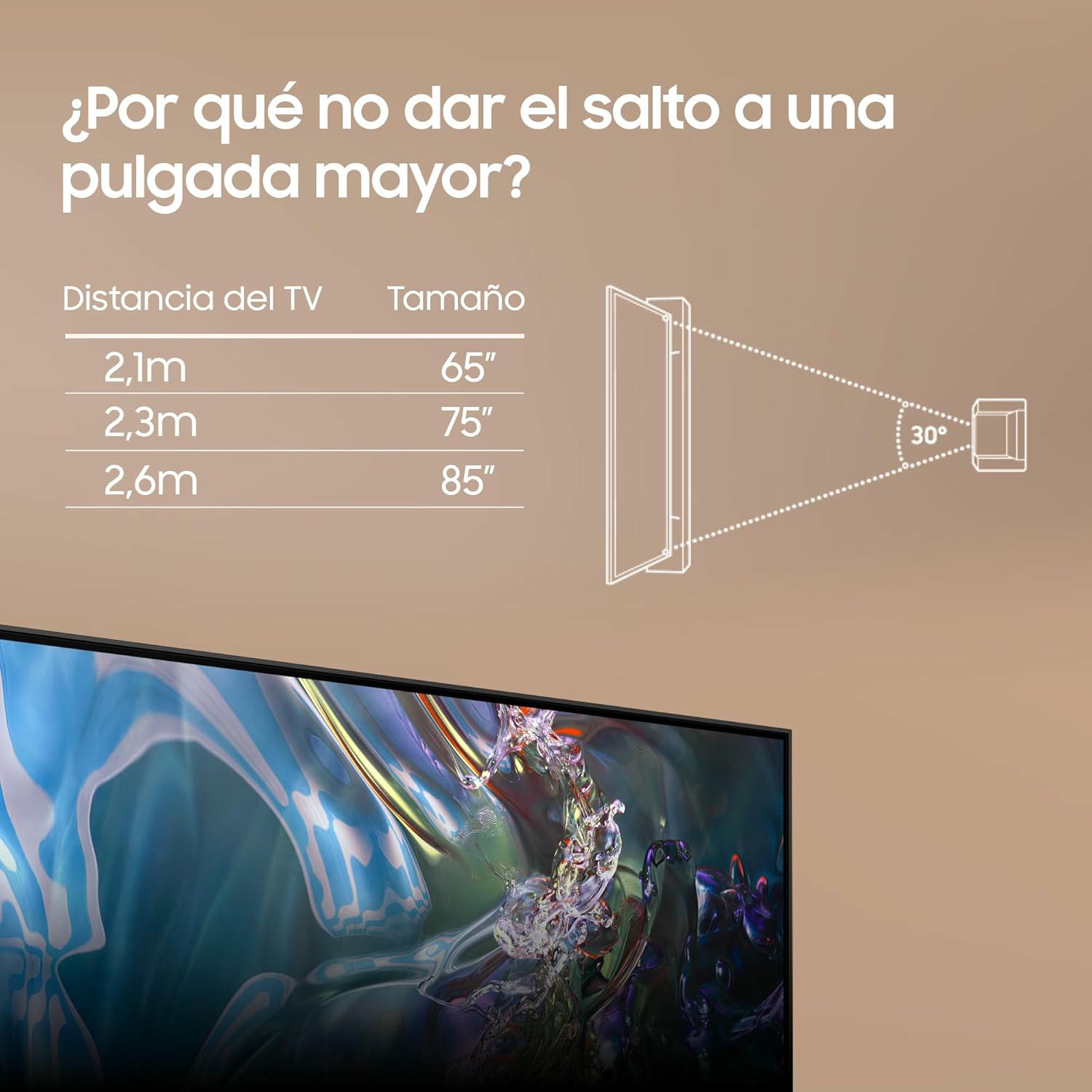 SAMSUNG TV QLED 4K 2024 43Q60D Smart TV de 43" con Más de 1.000 Millones de Colores, Colores certificados, el Mejor Smart TV y controla tu casa con SmartThings