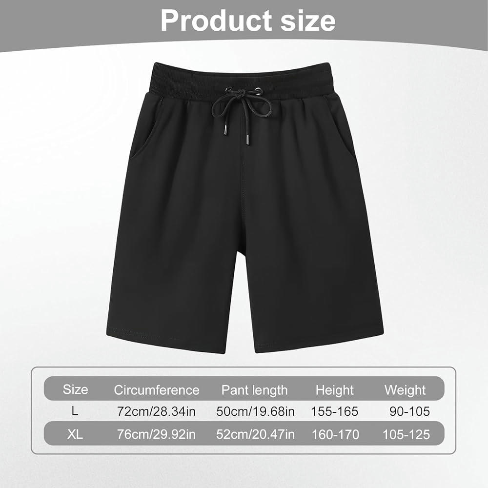 Pantalones cortos deportivos para hombre, bermuda de algodón, ideal para entrenamiento, running y actividades al aire libre (Talla L)