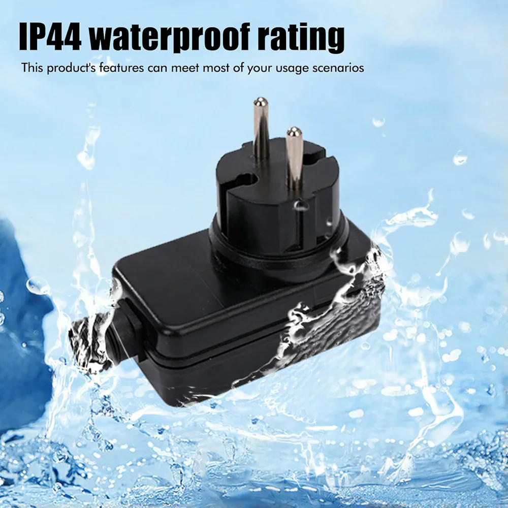 Adaptadores de corriente LED 12V 2A 24W IP44 impermeable para luces de jardín y decoraciones navideñas, pack de 2 unidades