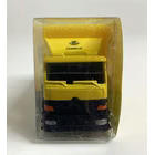 Camión de juguete de Correos en miniatura, diseño amarillo y negro con ruedas