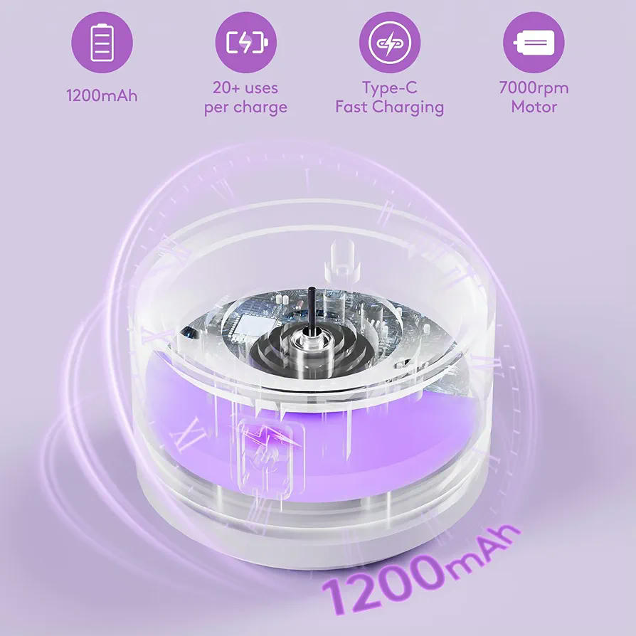 Limpiador eléctrico de brochas de maquillaje, limpiadora 2 en 1, funciona con pilas, dispositivo automático giratorio para todo tipo de brochas y esponjas