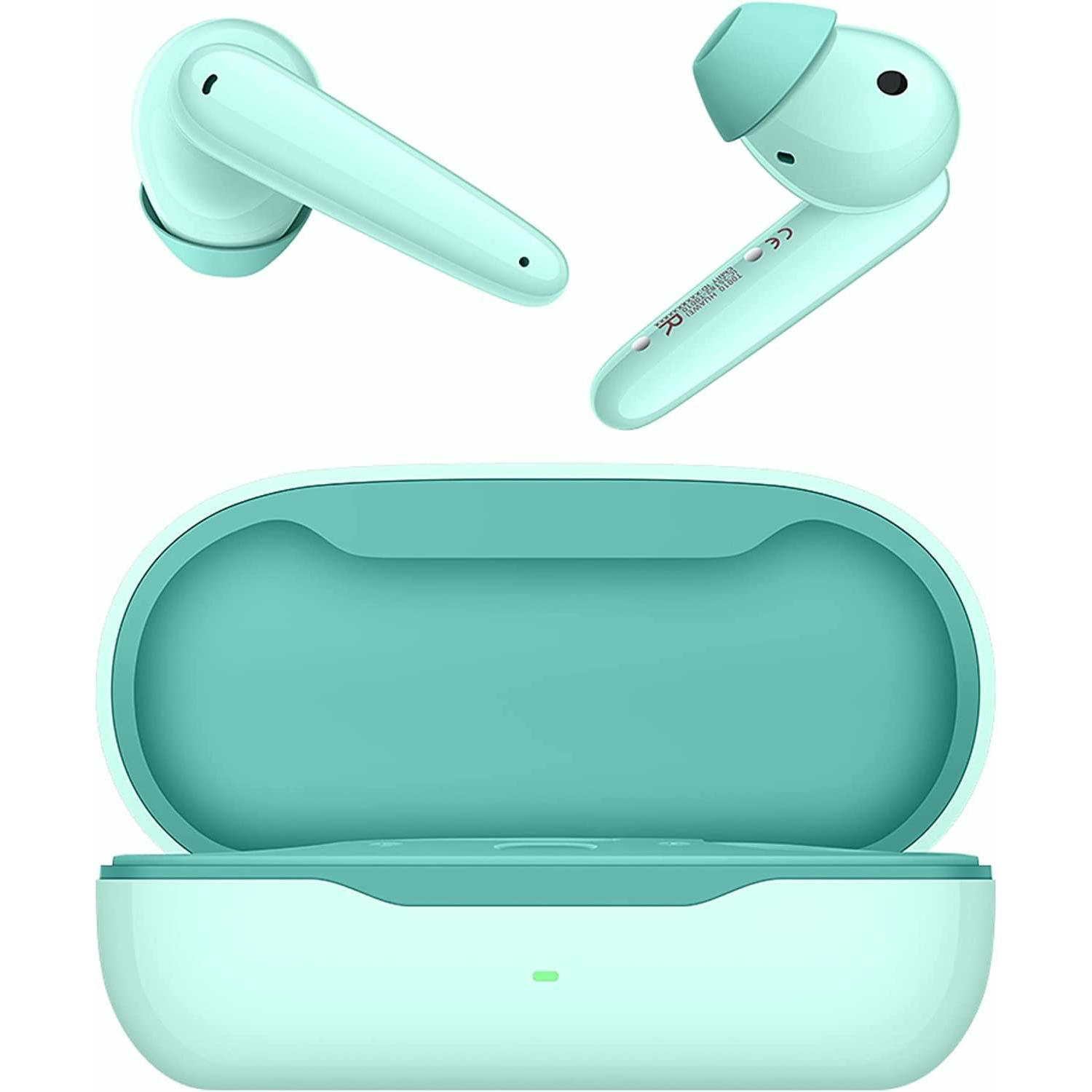 HUAWEI FreeBuds SE Semi-In-Ear Auriculares Bluetooth 5.2 inalámbricos, Cómodos de Llevar, Diseño Premium, Sonido, 24 Horas de batería, Cancelación de Ruido en Llamadas por 2 micrófonos, Cian