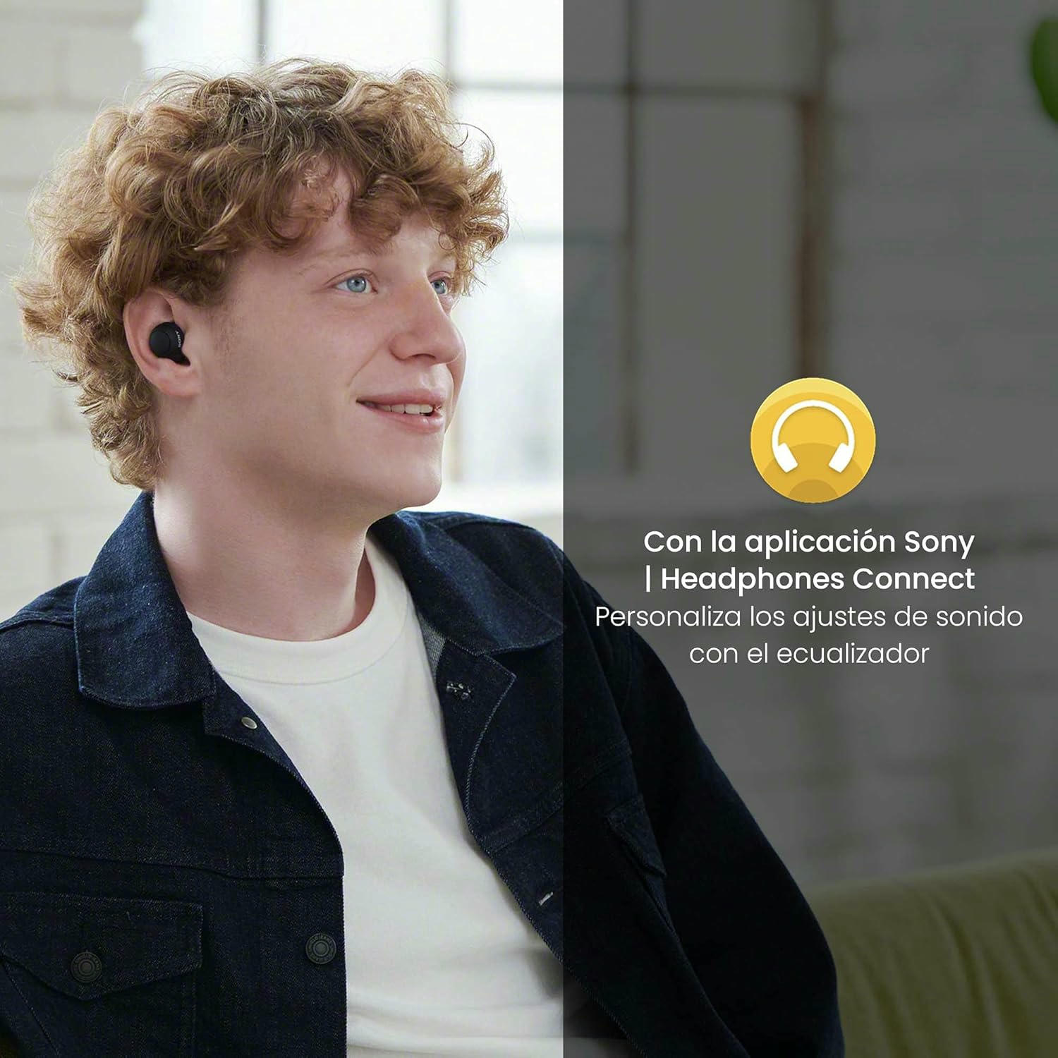 Sony WF-C500 - Auriculares "True Wireless", Hasta 20 horas de autonomía con funda de carga, Compatible con Voice Assistant, Micrófono incorporado para llamadas telefónicas, Conexión Bluetooth, Negro