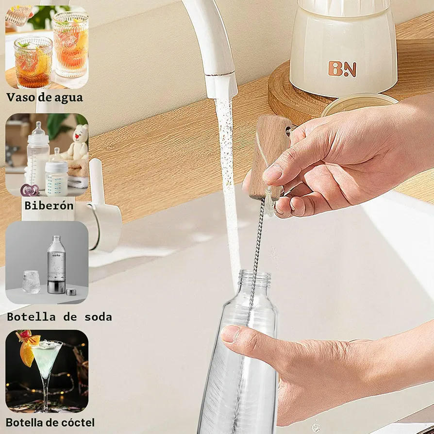 Set de 4 Cepillos Limpiadores para Botellas y Biberones